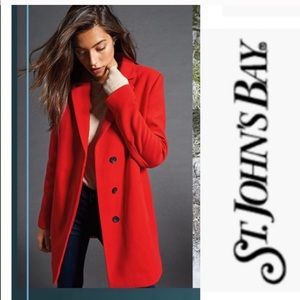 💗Classic Red peacoat💗